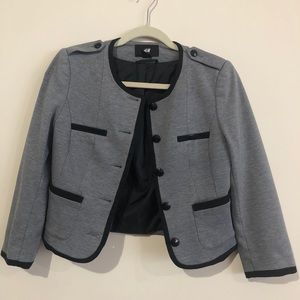 H&M Gray Cropped Blazer